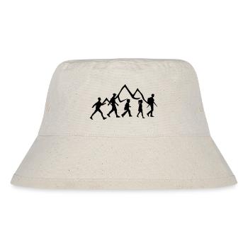 Wandergruppe oder Verein, Familienwanderung im Gebirge - Stanley/Stella recycelter Bucket Hat - Naturweiß - Vorne