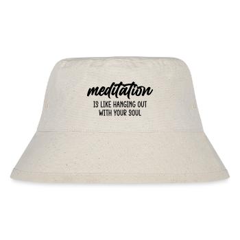 Cooler Yoga Spruch Geschenk Yogi - Stanley/Stella recycelter Bucket Hat - Naturweiß - Vorne