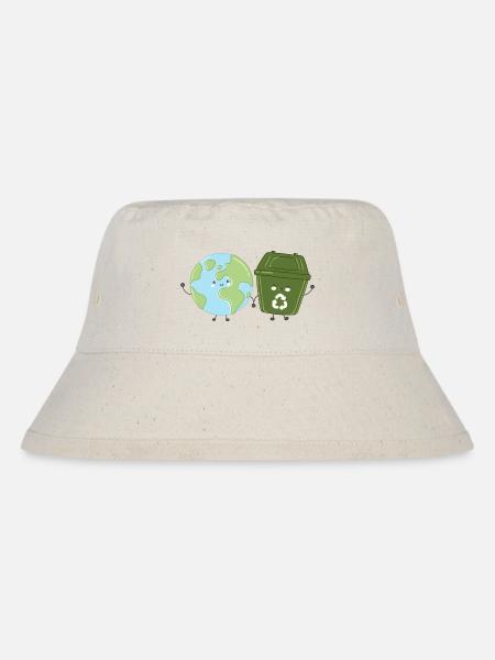 Recycling on earth hand in hand - Stanley/Stella Recycled Bucket Hat - natural