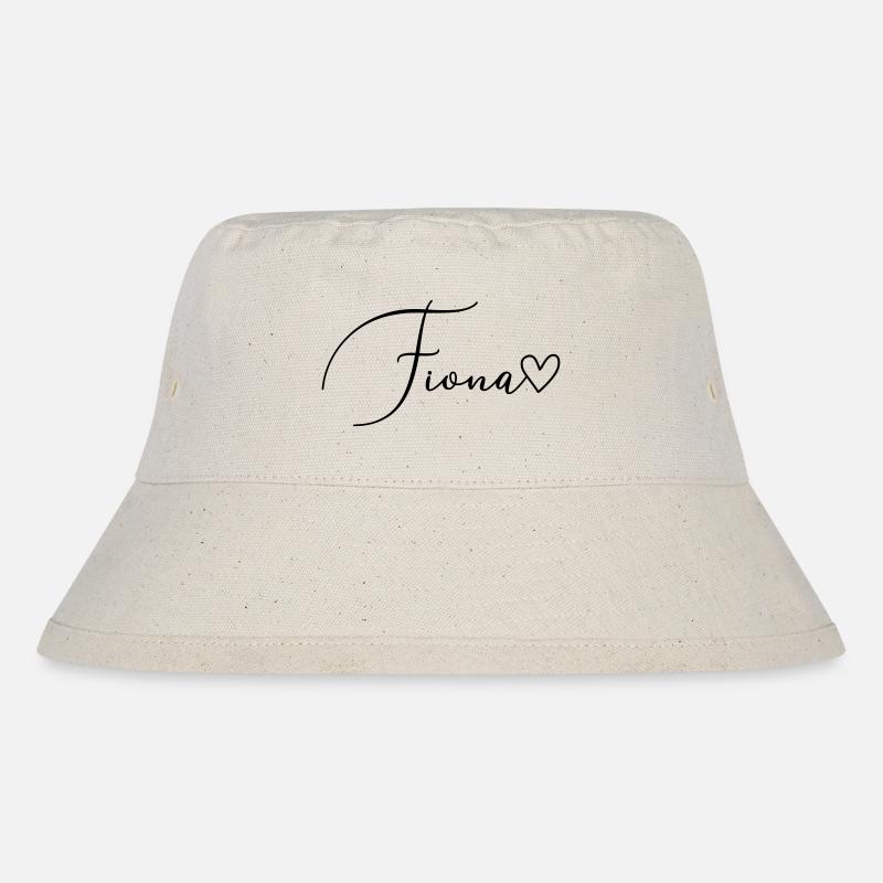 Fiona Name Vorname Mädchen - Stanley/Stella recycelter Bucket Hat - Naturweiß