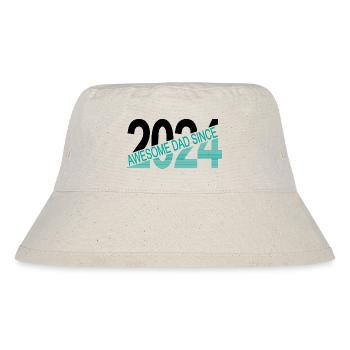 Toller Papa seit 2024 - Stanley/Stella recycelter Bucket Hat - Naturweiß - Vorne