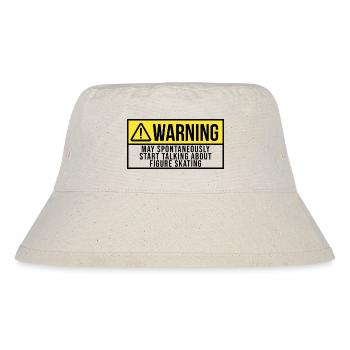 Eiskunstlauf - Stanley/Stella recycelter Bucket Hat - Naturweiß - Vorne