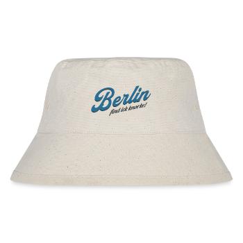 Berlin find ick knorke - Deutschland - Germany - Stanley/Stella recycelter Bucket Hat - Naturweiß - Vorne