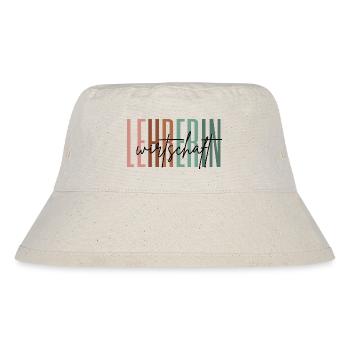 Lehrerin Wirtschaft Wirtschaftslehrerin Geschenk - Stanley/Stella recycelter Bucket Hat - Naturweiß - Vorne