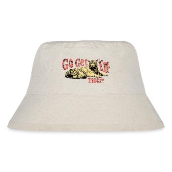 Go Get 'Em, Tiger! – Motivations-Tiger - Stanley/Stella recycelter Bucket Hat - Naturweiß - Vorne