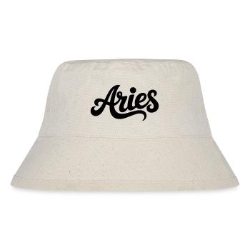 Widder - Sternzeichen Design - Stanley/Stella recycelter Bucket Hat - Naturweiß - Vorne