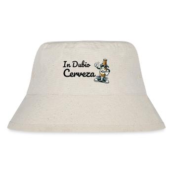 Humorous beer design with character - Stanley/Stella Recycled Bucket Hat - natural - Front