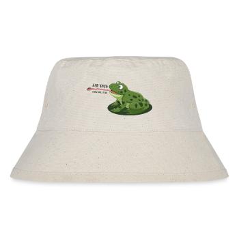 Hab dich - ganz doll lieb – Frosch Cartoon - Stanley/Stella recycelter Bucket Hat - Naturweiß - Vorne