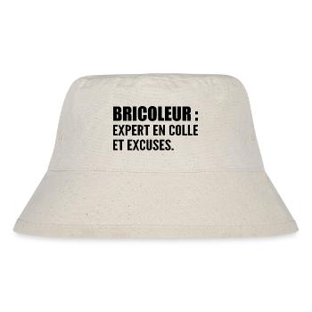 Bricoleur : expert en colle et excuses - Bob recyclé Stanley/Stella - blanc naturel - Devant