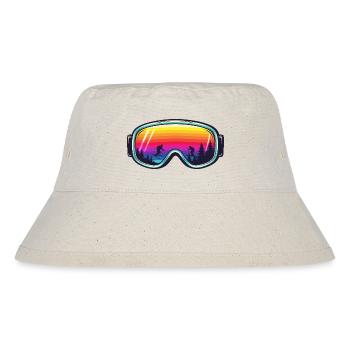 Ski Goggles Sunset Forest - Stanley/Stella Recycled Bucket Hat - natural - Front