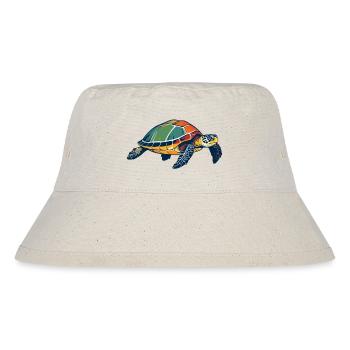 Art pop coloré de tortues de mer - Bob recyclé Stanley/Stella - blanc naturel - Devant
