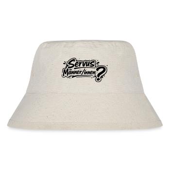 Servus Männer/innen? - Stanley/Stella recycelter Bucket Hat - Naturweiß - Vorne