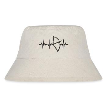 Bow and arrow heartbeat - Stanley/Stella Recycled Bucket Hat - natural - Front