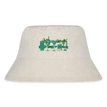 Cocktails - Stanley/Stella recycelter Bucket Hat - Naturweiß - Vorne