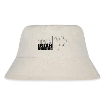 TEAM Irish Wolfhound Hunde Hund Wilsigns - Stanley/Stella recycelter Bucket Hat - Naturweiß - Vorne