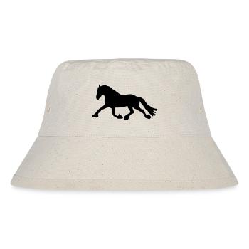 Ein laufendes Pferd - Stanley/Stella recycelter Bucket Hat - Naturweiß - Vorne