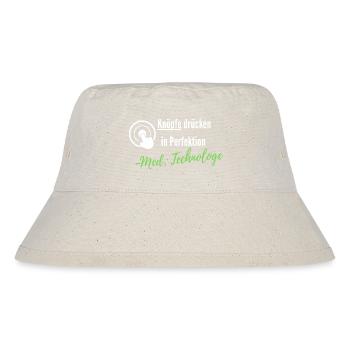 Knöpfe drücken in Perfektion med. Technologe MTRA - Stanley/Stella recycelter Bucket Hat - Naturweiß - Vorne