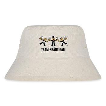 Team Bräutigam (JGA / Karikatur / Tanz / 3C / B) - Stanley/Stella recycelter Bucket Hat - Naturweiß - Vorne