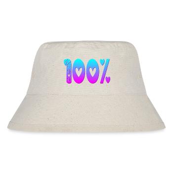 100 Hundert - Prozent - FOKUS LEISTUNG - Stanley/Stella recycelter Bucket Hat - Naturweiß - Vorne