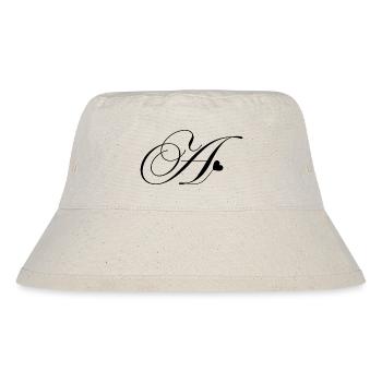 Brief-zu-Herz-Kalligraphie - Stanley/Stella recycelter Bucket Hat - Naturweiß - Vorne