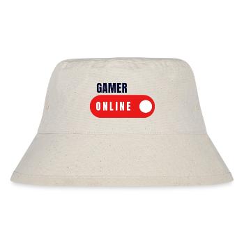Gamer Online - Stanley/Stella recycelter Bucket Hat - Naturweiß - Vorne