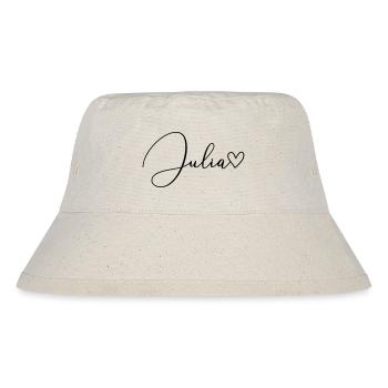 Julia Last Name First Name Girl - Stanley/Stella Recycled Bucket Hat - natural - Front