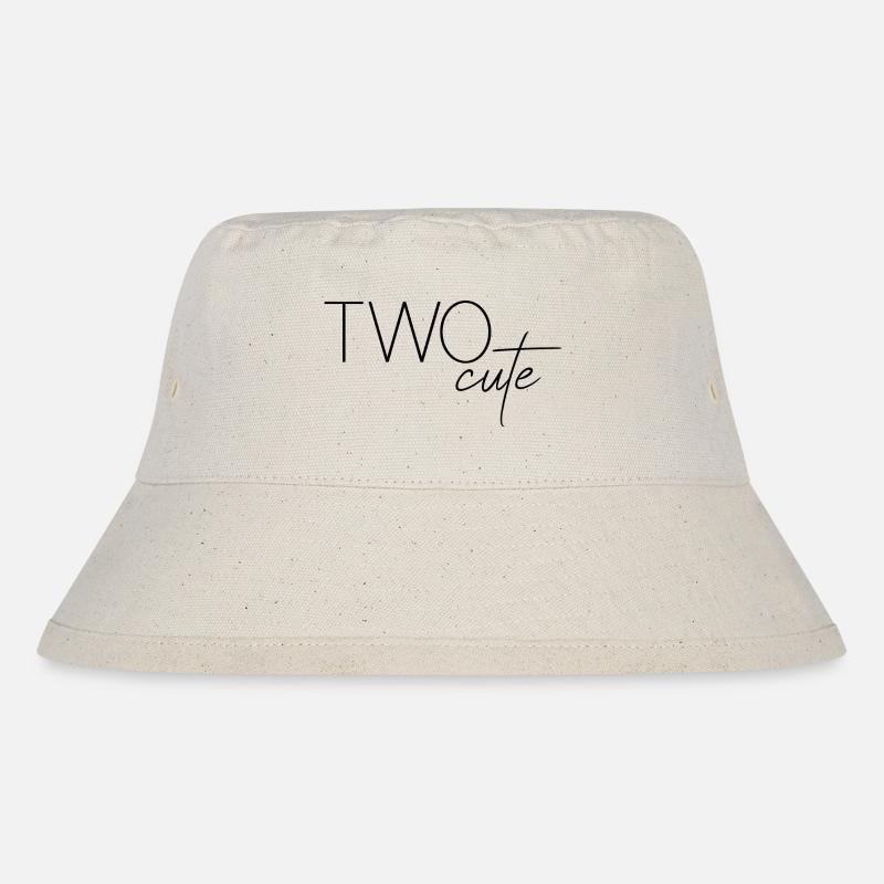 TWO cute (second birthday) - Stanley/Stella Recycled Bucket Hat - natural