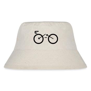 Bike Shapes - Stanley/Stella Recycled Bucket Hat - natural - Front