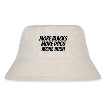 Black Text Designs - Stanley/Stella Recycled Bucket Hat - natural - Front