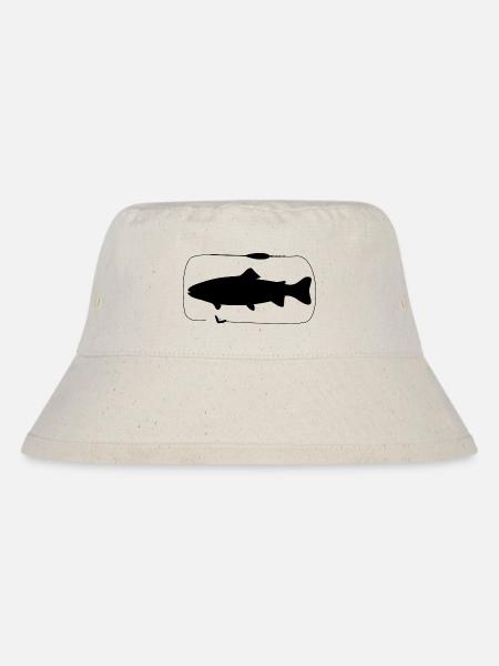 Trout Sbirolino assembly with bee maggot - Stanley/Stella Recycled Bucket Hat - natural