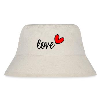 ICH HABE GERADE GEHEIRATET. Junggesellinnenabschied. VALENTINSTAG. PAAR - Stanley/Stella recycelter Bucket Hat - Naturweiß - Vorne