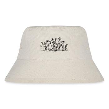 Blumen | Frühling | Frühlings Gefühle - Stanley/Stella recycelter Bucket Hat - Naturweiß - Vorne