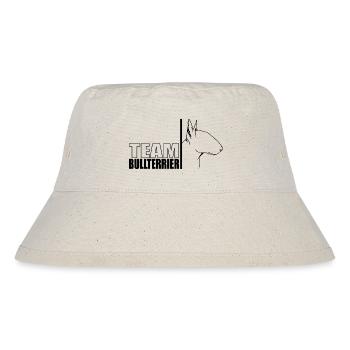 TEAM Bullterrier Hunde Hund Wilsigns - Stanley/Stella recycelter Bucket Hat - Naturweiß - Vorne