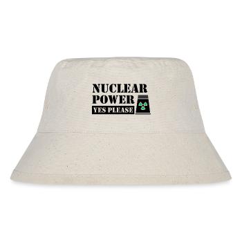 Kernenergie Ja Bitte - Pro Saubere Energie - Stanley/Stella recycelter Bucket Hat - Naturweiß - Vorne