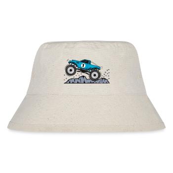 Monster Truck Birthday 1 Turquoise - Stanley/Stella Recycled Bucket Hat - natural - Front