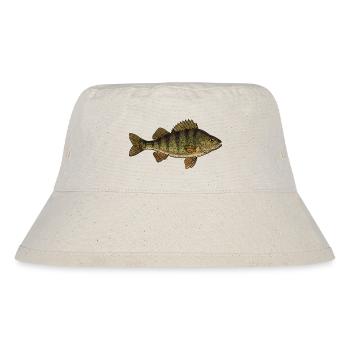 Realistic Perch Fish Vector - Stanley/Stella Recycled Bucket Hat - natural - Front