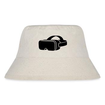 VR Brille Headset Icon - Stanley/Stella recycelter Bucket Hat - Naturweiß - Vorne