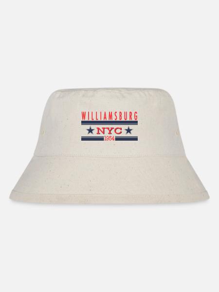 Williamsburg NYC 1954 Retro - Stanley/Stella recycelter Bucket Hat - Naturweiß