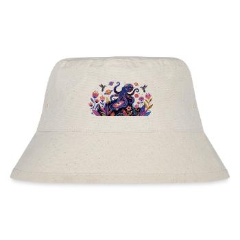 Psychedelic Kraken Bülten Nature Animals Pattern - Stanley/Stella Recycled Bucket Hat - natural - Front