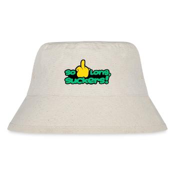solongsuckers2_green - Stanley/Stella recycelter Bucket Hat - Naturweiß - Vorne