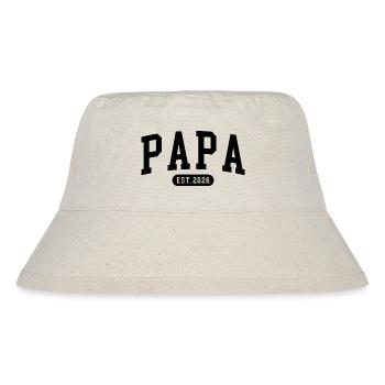Werdender Papa 2026 Baby Ankündigung Design - Stanley/Stella recycelter Bucket Hat - Naturweiß - Vorne