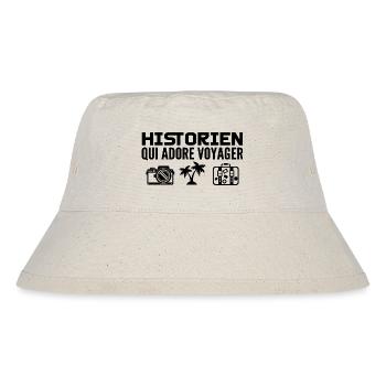 Travelers & Historians: Passion & Discovery - Stanley/Stella Recycled Bucket Hat - natural - Front