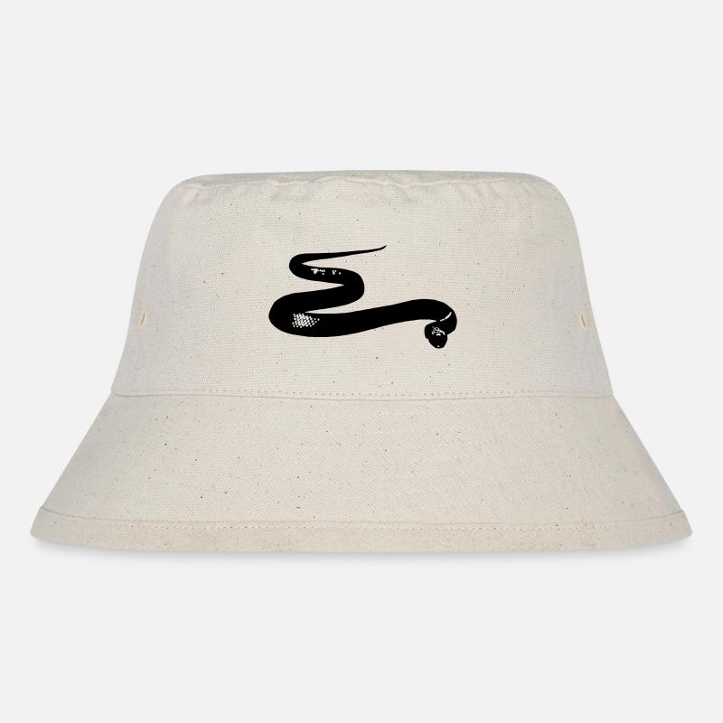 Schlange - Stanley/Stella recycelter Bucket Hat - Naturweiß