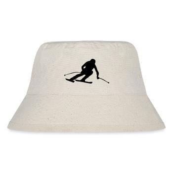 Skifahren Skispringen Wintersport Super G - Stanley/Stella recycelter Bucket Hat - Naturweiß - Vorne