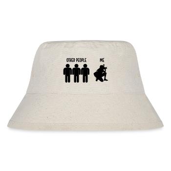 Fotograf Fotografie Geschenk Spruch lustig - Stanley/Stella recycelter Bucket Hat - Naturweiß - Vorne