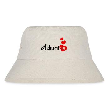 Adorable drawing for teenager, woman - Stanley/Stella Recycled Bucket Hat - natural - Front