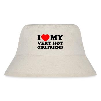 I Love My Hot Girlfriend Shirt - Stanley/Stella Recycled Bucket Hat - natural - Front