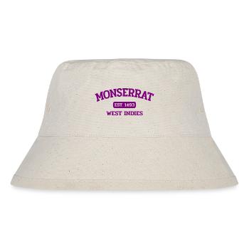 Monserrat - Plymouth - Caribbean - West Indies - Stanley/Stella Recycled Bucket Hat - natural - Front