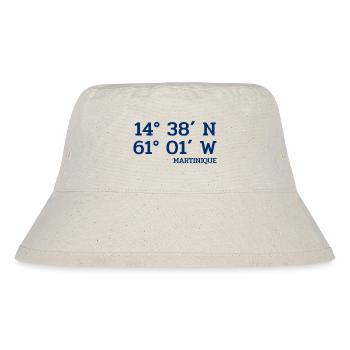 Martinique Coordinates - Koordinaten - West Indies - Stanley/Stella Recycled Bucket Hat - natural - Front