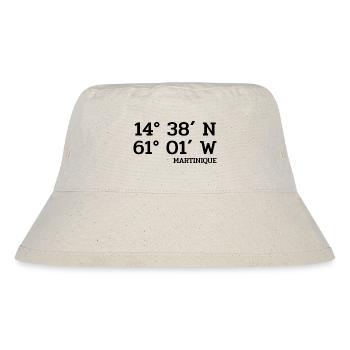 Martinique Coordinates - Koordinaten - West Indies - Stanley/Stella Recycled Bucket Hat - natural - Front